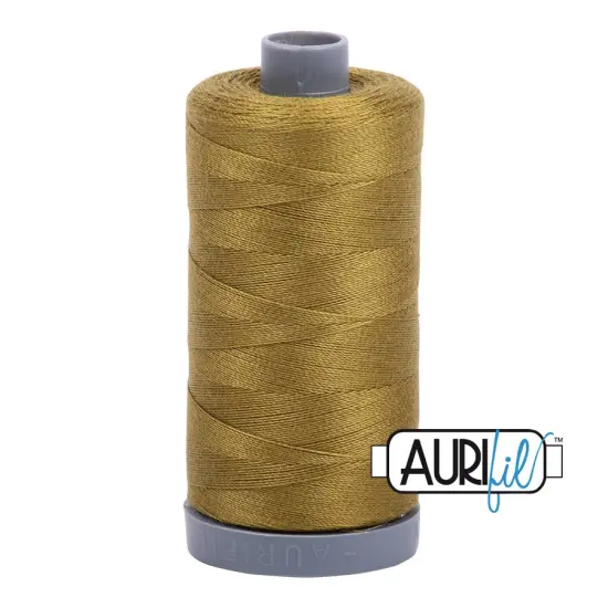 Medium Olive (2910) | 28wt Large Spool (750M / 820Y) | Aurifil Thread {1}