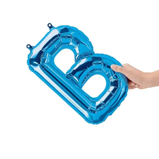 NorthStar Balloons&reg; 16 Inch Letter B Blue Air Fill Only {5}