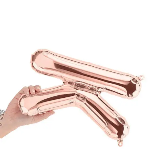 NorthStar Balloons&reg; 16 Inch Letter K Rose Gold Air Fill Only {2}