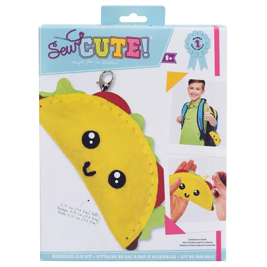 Colorbok Sew Cute! Needlepoint Kit-Mini Taco {1}