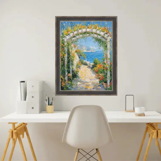 Gothic Antique Silver Espresso Picture Frame Vintage 11x17 frame {6}