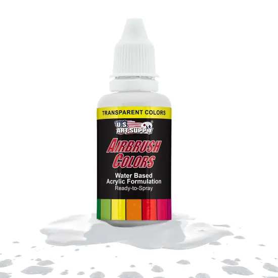 White, Transparent Acrylic Airbrush Paint, 1 oz. {1}