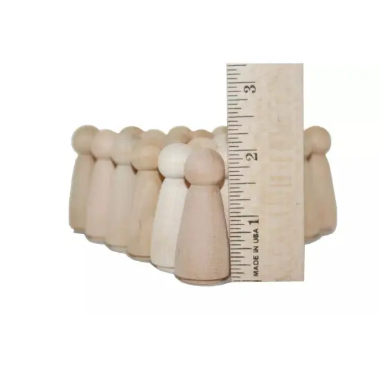 Kitcheniva Wooden Girl Little Boy Curvy Mom Baby People Peg Doll Kids Toy Crafts {1}