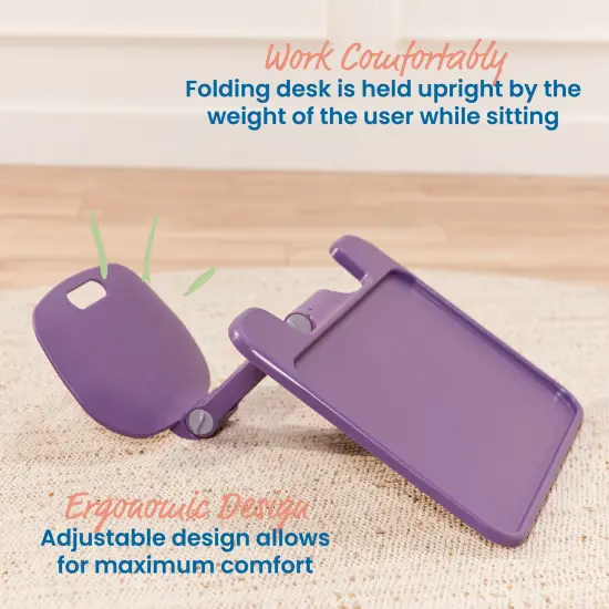 The Surf Folding Portable Lap Desk, Large, Flexible Seating Eggplant {6}