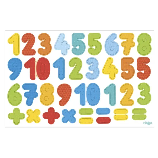 Magnetic Game Box 1 2 3 Numbers & You - 158 Magnetic Pieces in Travel Cardboard Carrying Case Multicolor {6}