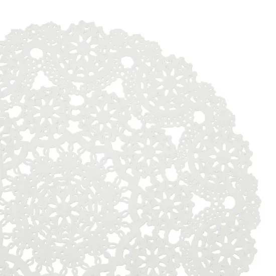 200 White Lace Paper Doilies, 12 Inch Round Medallion Disposable Wedding Placemats, Bulk {5}