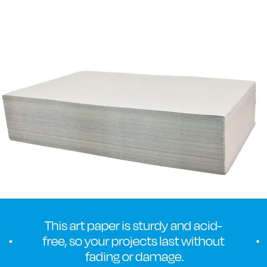 Sax Drawing Paper, 12 x 18 Inches, 80 lb, Pearl Gray, 500 Sheets {7}