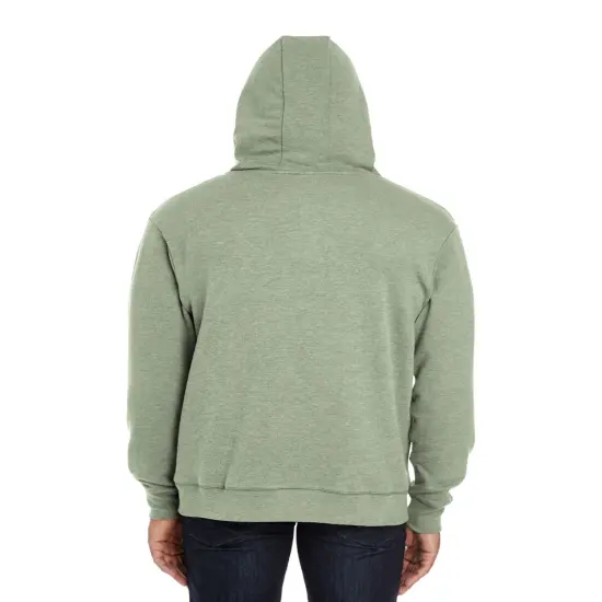 Unisex Triblend French Terry Full-Zip ARMY HEATHER {2}