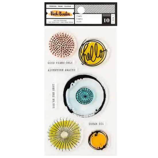 Vicki Boutin Mixed Media Acrylic Stamps-Circles {1}