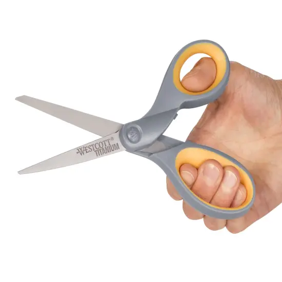 Westcott Titanium Bonded Straight Scissors, 8 Inches, Pack of 2 {4}