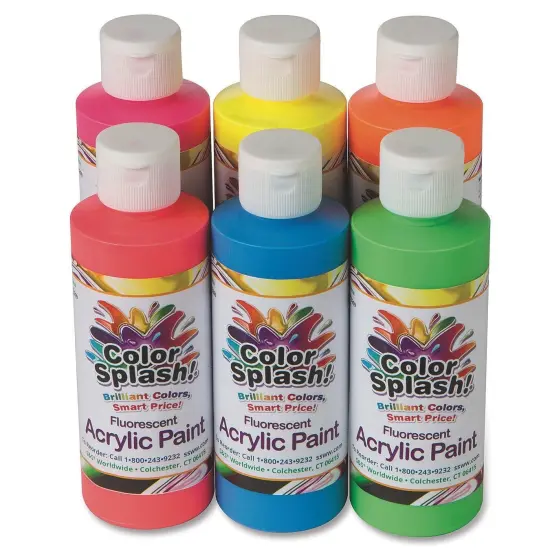 Color Splash!&reg; Neon Acrylic Paint, 8 oz. (Set of 6) {1}