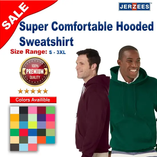 JERZEES&reg; Super Comfortable Hooded Sweatshirt Forest green {2}
