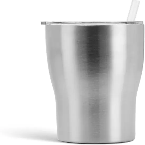 makerflo Silver 20 oz Curve Stainless Steel Tumbler with Lid & Straw | Craft-Ready for DIY Gifts & Personalization (Epoxy, UV DTF, Vinyl, and Laser Engraving) - Not for Sublimation {5}