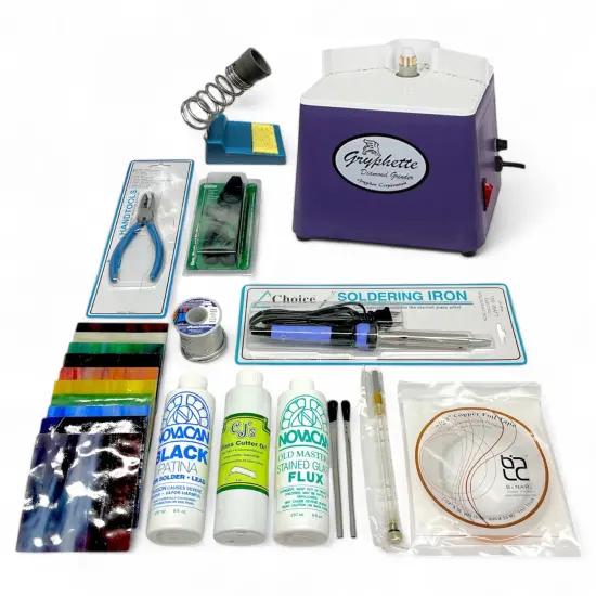 Stained Glass Beginner Kit - 13 Items (Everything you need for stained glass projects!) {1}