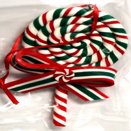 Keepsake Peppermint Lollipop Christmas Ornament {1}