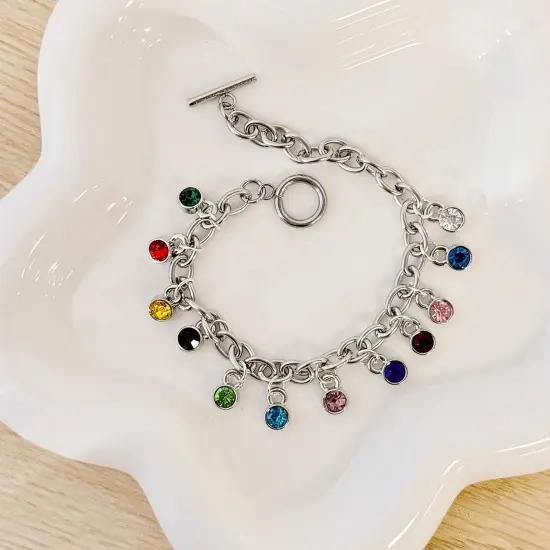 Wrapables Birthstone Charms for Jewelry Making, Crystal Pendants for DIY Bracelet, Earrings, Necklace (Set of 24) {5}