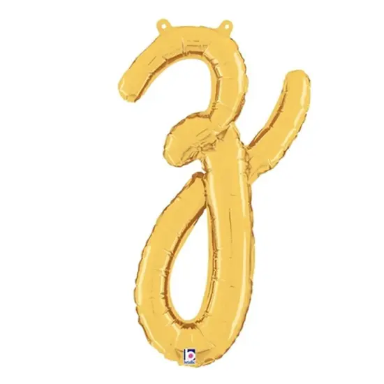 Betallic&reg; 24 inch Script Letter Z Gold Air Fill Only {3}