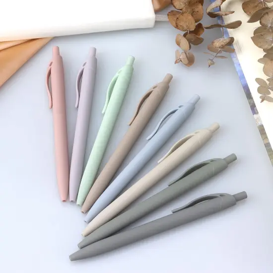 8-Pack Retractable Ballpoint Pens, Smooth Writing, Black Ink, Comfortable Grip, Ideal for Office, School & Everyday Use {4}