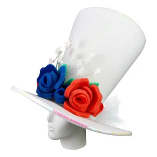 USA Bride Hat Elegant & Patriotic Wedding Accessory {3}