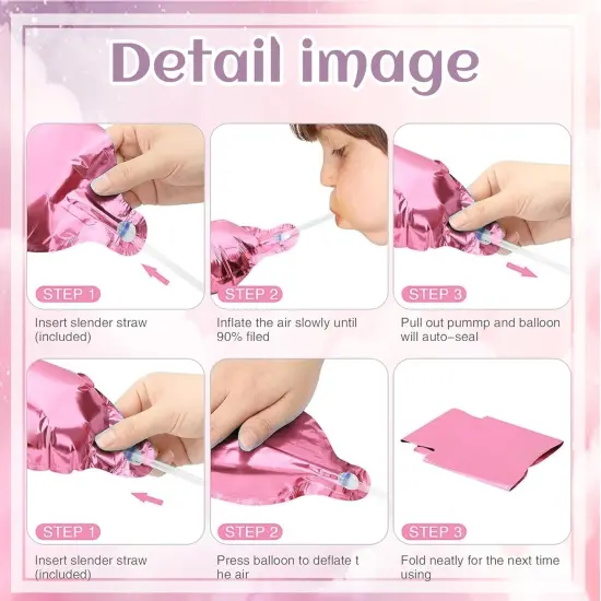 Happy Birthday Decorations Pink Balloons - Happy Birthday Balloons Pack Of 10 Foil Helium {5}