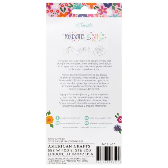 Shimelle Reasons To Smile Acrylic Stamp Set-10/Pkg {2}