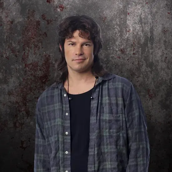 Hipster Mullet Adult Brown Costume Wig {5}