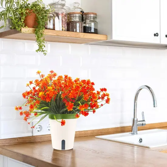 Artificial Shrubs Plants for Fall - (Orange) {2}