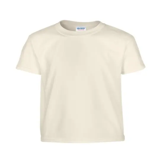 Gildan® Youth Heavy Cotton Short Sleeve Crew Neck T-Shirt NATURAL {1}