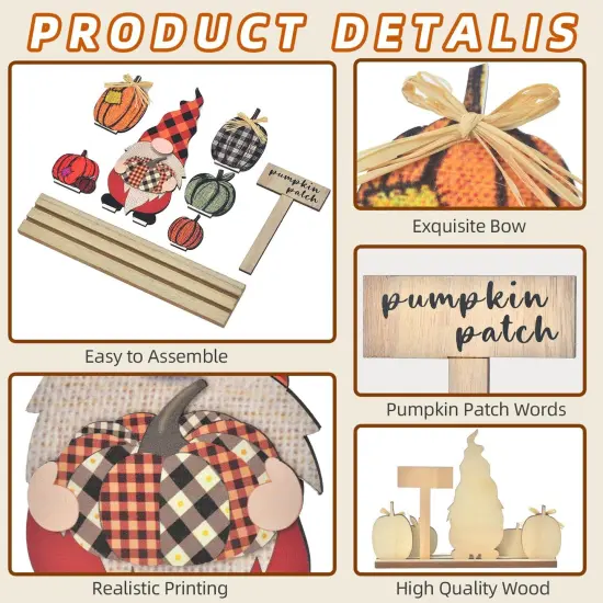 Tiered Tray Fall Decor Gnomes {3}