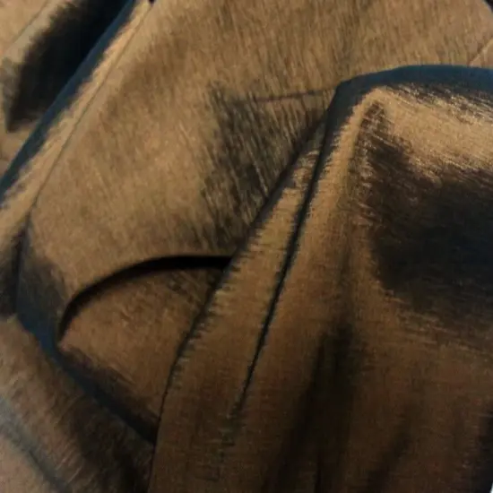 1 Yard 60" Wide Brown Stretch Taffeta Fabric Solid Satin Polyester for Dresses, Bridal Gowns & Crafts {1}