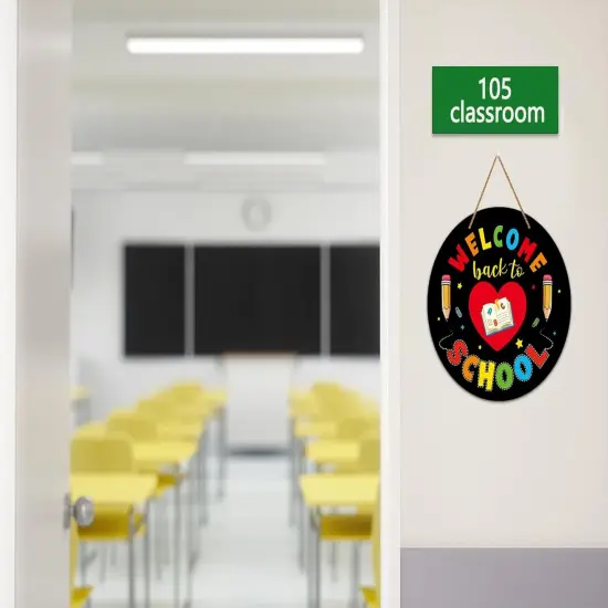Welcome Sign for Classroom Door Decorations 11.3" {3}