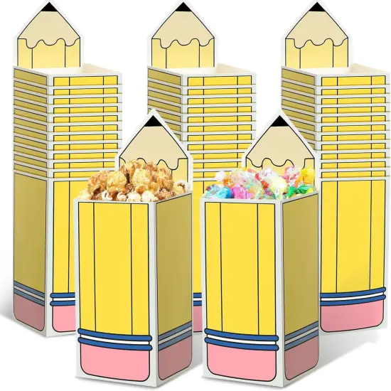 50 Pcs Pencil Gift Boxes Back to School {1}