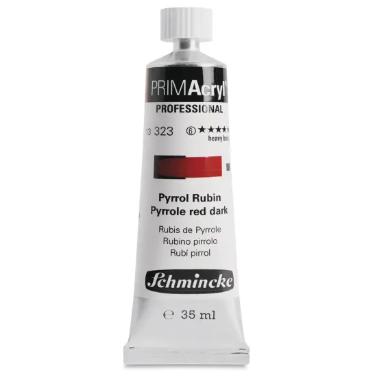 Schmincke Primacryl Professional Acrylic Paint - Pyrrole Red Dark, 35 ml Tube {1}