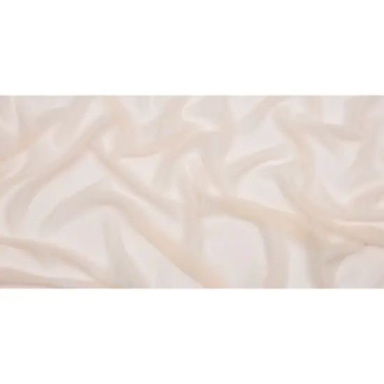 1 Yard Ecru Silk Chiffon Lightweight Sheer Fabric for Gowns Scarves Overlays, 44 Inches Width {3}