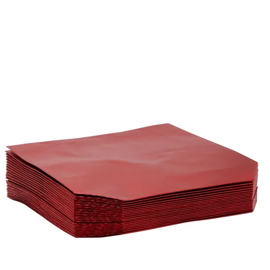 20-Pack Non-Woven Reusable Shopping Bags with Handles, 10 x 3.94 x 12.6 Inch Metallic Red Tote Bags for Groceries and Gifts {5}