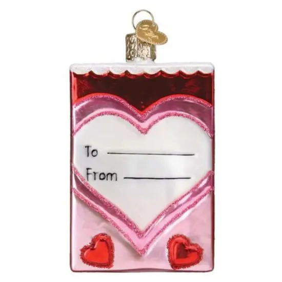Old World Christmas 4.0 Inch Box Of Conversation Hearts Candy Valentine Tree Ornament , Ornament Multicolored {2}