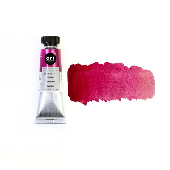 Art Philosophy&reg; Artist Grade Watercolor Tubes - Crimson - 15 ml - series #1 {1}