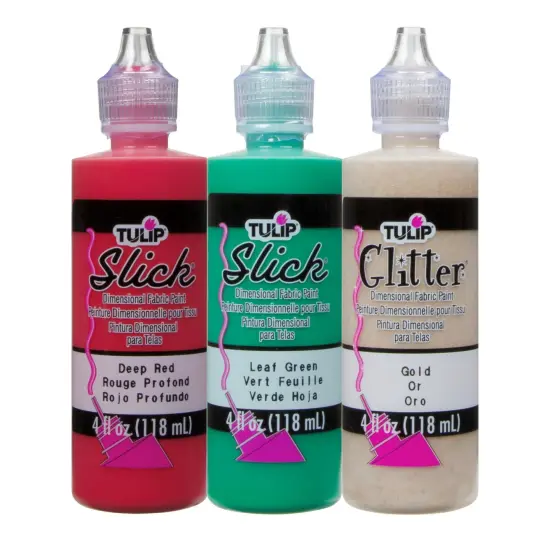 Tulip Puff Paint Shiny Christmas, Multi-Surface Craft Paint, 4 fl. oz. 3 Pack {3}