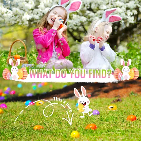 210 Pcs Bright Colors Plastic Easter Eggs Bulk, 2.3 ", Fillable Empty Easter Eggs for Fillling Candy, Treats, Easter Hunt Basket Suffers Fillers, Easter Theme Party Favors {5}