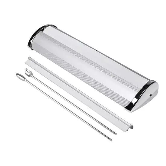 Desktop Mini Retractable Roll Up Banner Stand 8.5"x11" / A4 Table Top {6}