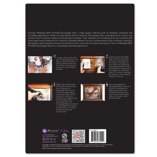 A1 Decoupage Fiber - Antique Labels - 1 sheet, A1 size {3}