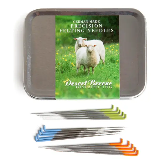 Full Set Precision Felting Needles &ndash; High Carbon Steel Fiber Arts Tools for Needle Felting Kits and Wool Sculptures | Felt and Fiber Arts Supplies for Beginners & Pros, Made in Germany, Packaged in USA {1}