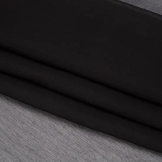 1 Yard Black Bean Elegant Soil Crinkled Silk Chiffon Fabric 52" Wide Perfect for Evening Gowns {4}