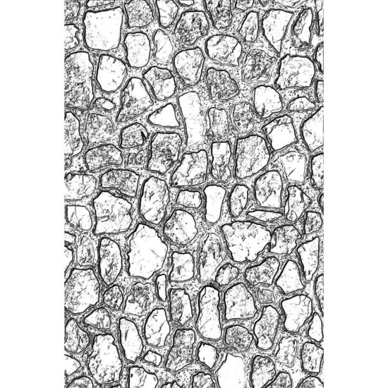 3-D Texture Fades Embossing Folder Mini Cobblestone by Tim Holtz {1}