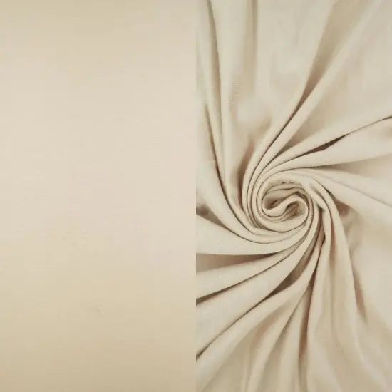 1 Yard Rayon Spandex French Terry Stretch Knit Fabric 58/60 Inch Wide SAND {1}