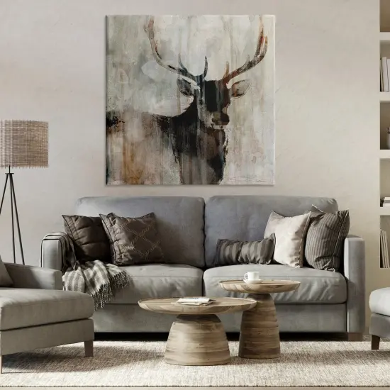 Stupell Industries Rustic Elk Mirage Canvas By Carol Robinson {2}