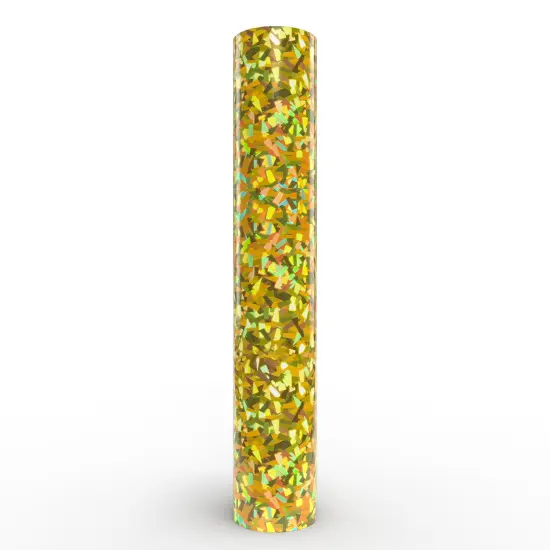 Siser&reg; Holographic Heat Transfer Vinyl, 11.8" x 60" Gold Crystal {1}