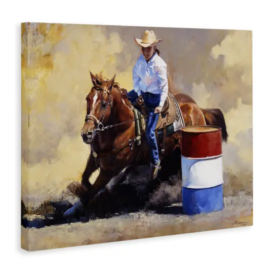 Stupell Industries Cowboy & Horse Gallop Canvas By Julie T. Chapman {3}
