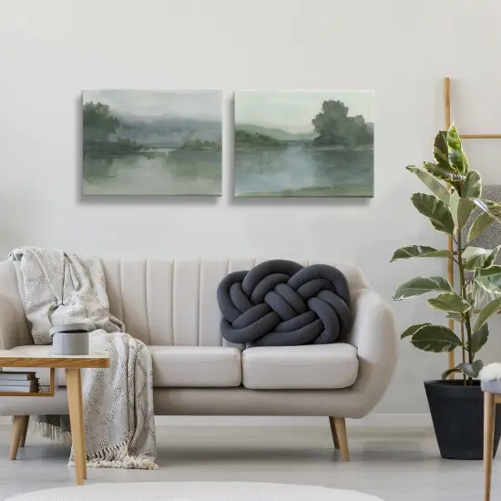 Stupell Industries Misty Twilight Lake View 2pc Canvas Set By Ethan Harper {8}