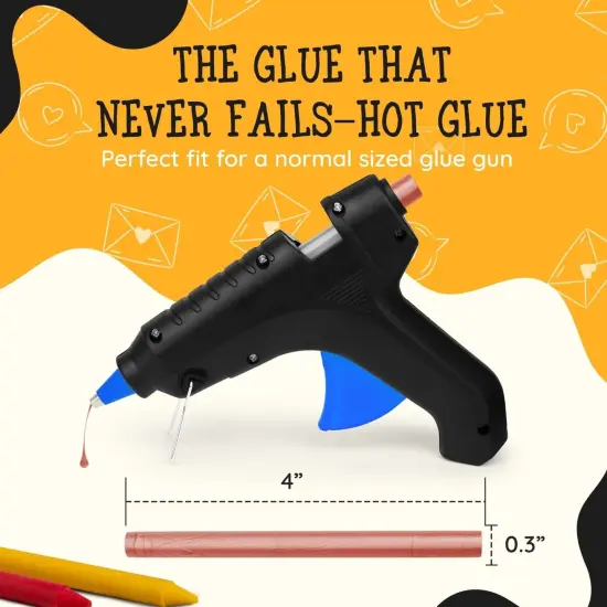 Artellius 30-Pack Premium Sealing Wax Sticks - Wax Seal Glue Gun Sticks for Crafting, Invitations & Letters - Rose Gold Pink {4}